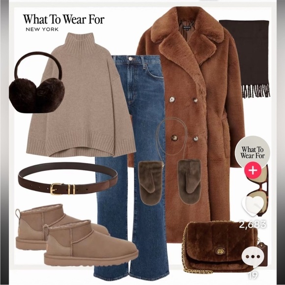 🇪🇸🐠 UGG Darrah II Mini Winter Boot chunky knit Chestnut - Picture 11 of 11